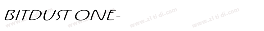 BITDUST ONE字体转换